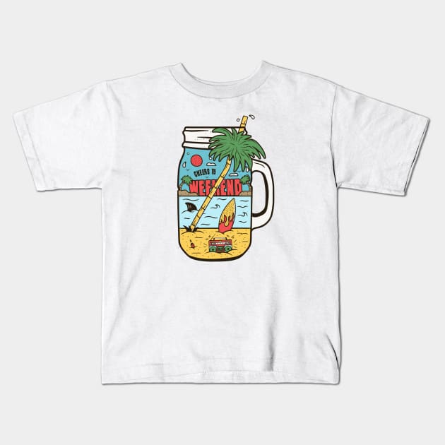 Cheers To Weekend Kids T-Shirt by busines_night